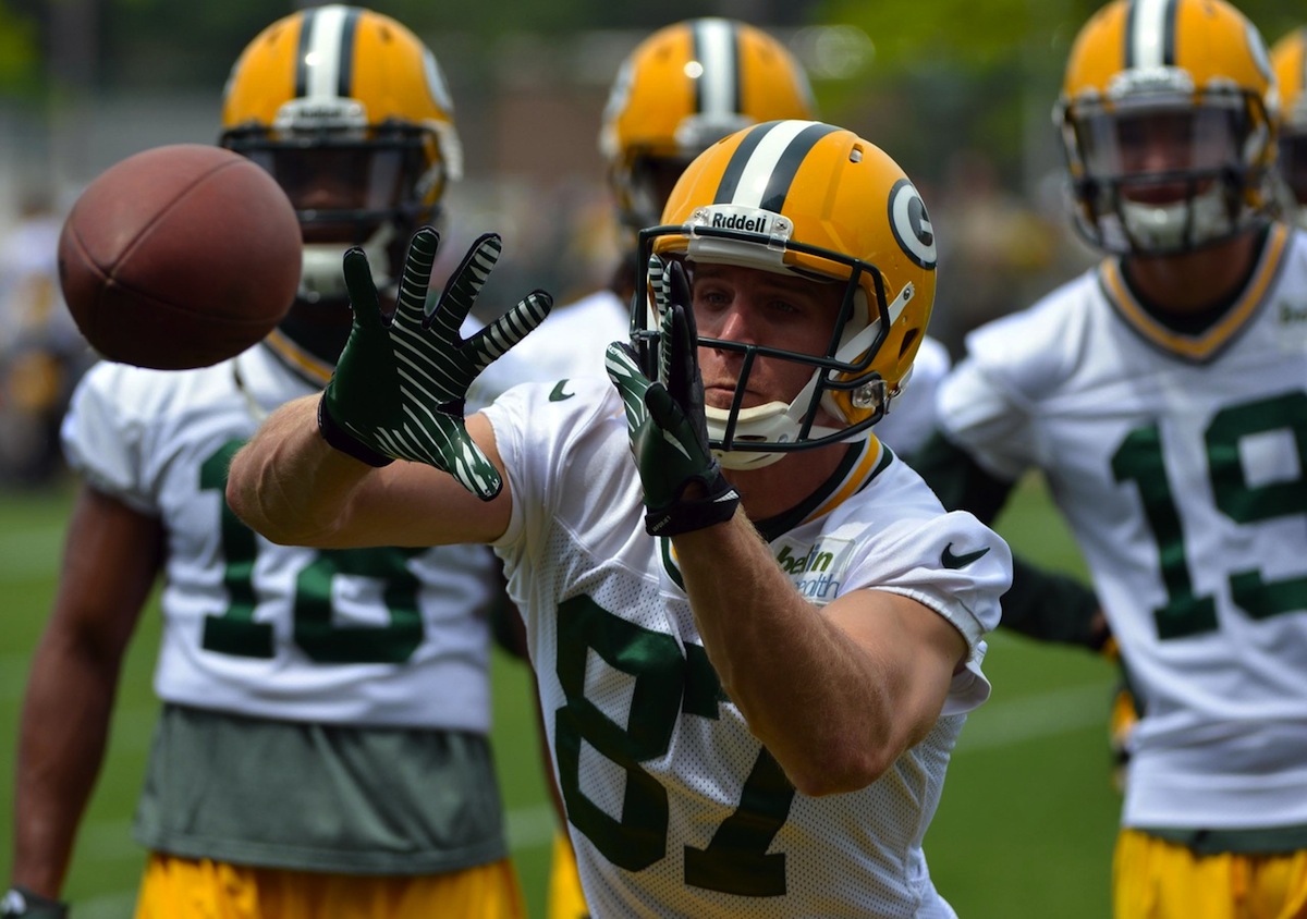 Green Bay Packers wide receiver Jordy Nelson by Benny Sieu—USA TODAY Sports.