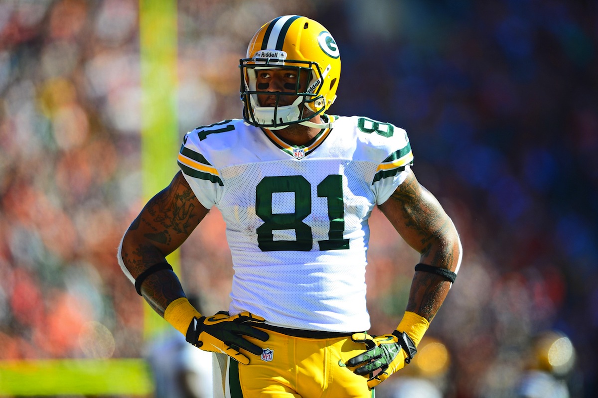 Green Bay Packers tight end Andrew Quarless by Andrew Weber—USA TODAY Sports.