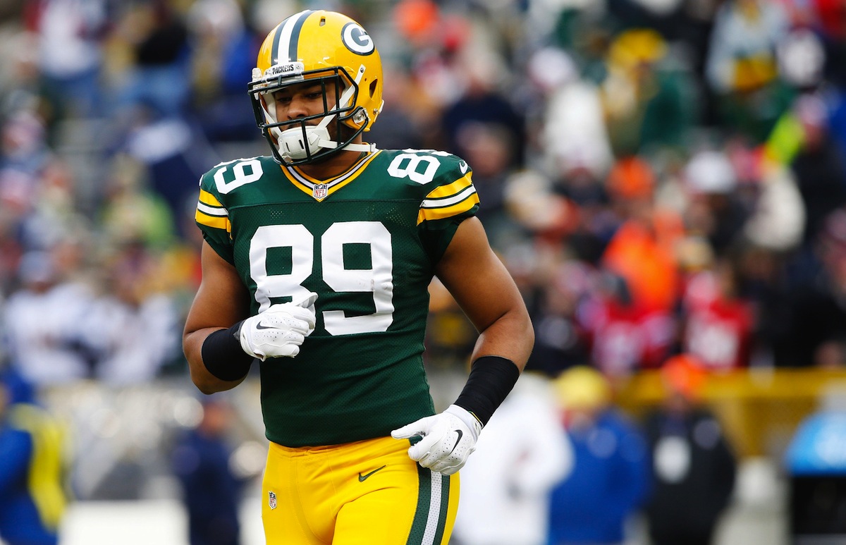 Green Bay Packers tight end Richard Rodgers by Chris Humphreys—USA TODAY Sports.