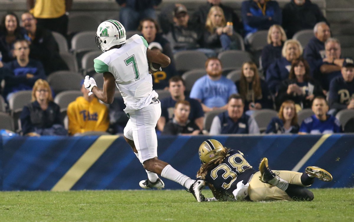 A long TD reception for the Thundering Herd